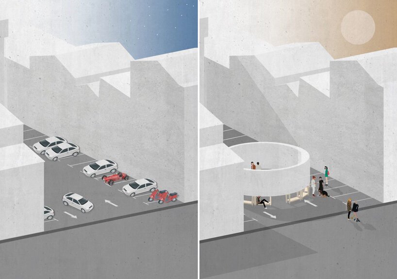 KOGAA 的“circo aéreo”是一个充气环形装置，适用于空旷的城市空间