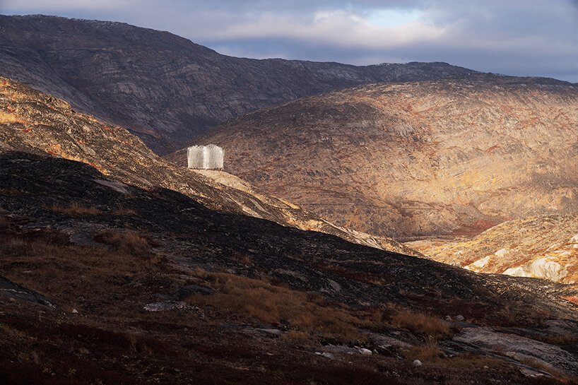 vanishing into the surrounding topography