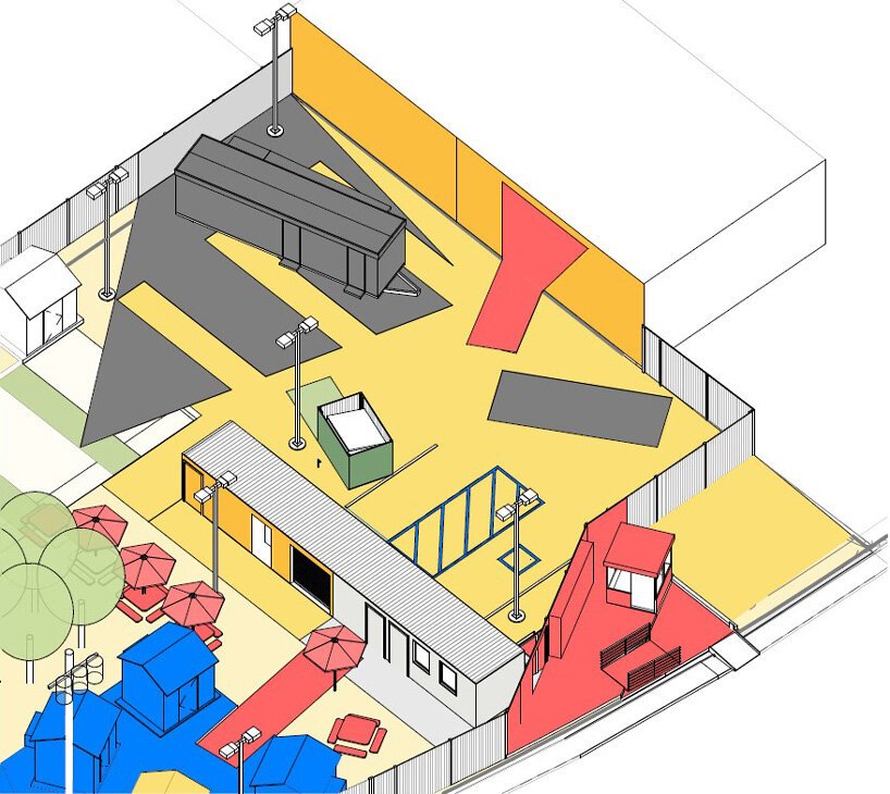 lehrer 建筑事务所将空地改造成洛杉矶无家可归者的小型预制村 lehrer 建筑事务所将空地改造成洛杉矶无家可归者的小型预制村