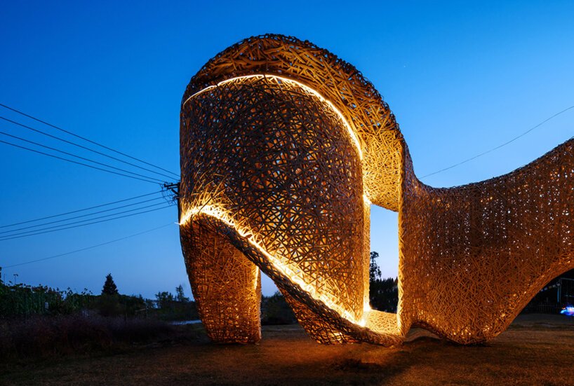 lin architecture bamboo pavilion