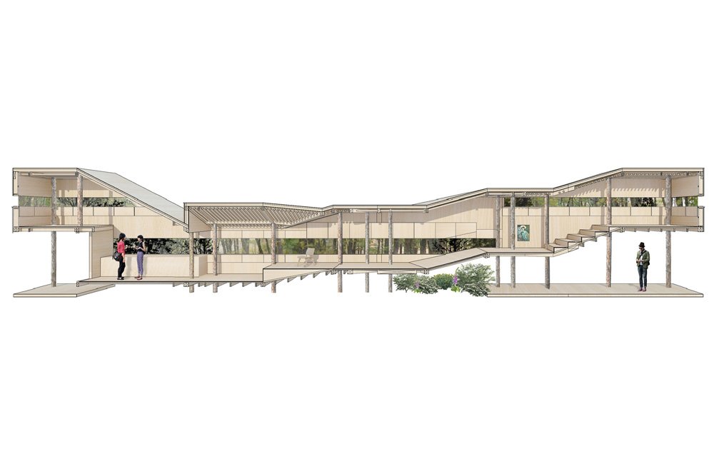 local + suphasidh 工作室在法国建造 100% 木屋原型 local + suphasidh 工作室在法国建造 100% 木屋原型