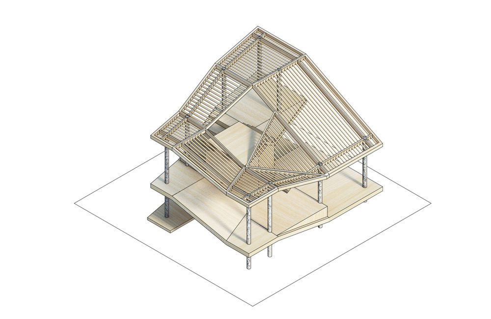 local + suphasidh 工作室在法国建造 100% 木屋原型 local + suphasidh 工作室在法国建造 100% 木屋原型