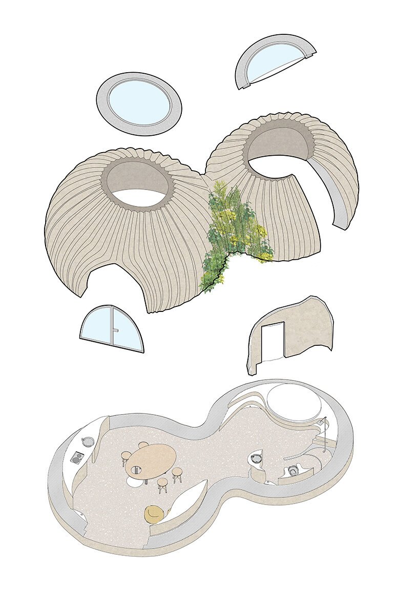 由 mario cucinella 建筑事务所 + WASP 设计的 3D 打印住宅 TECLA 在意大利成型