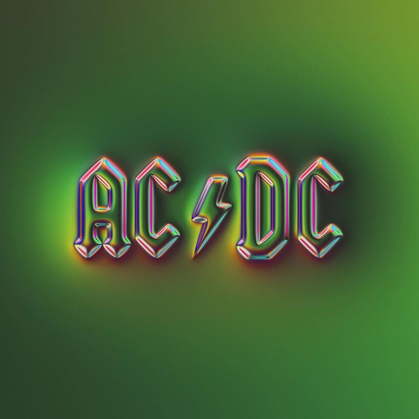 martin naumann 用全息镀铬纹理处理著名的标志