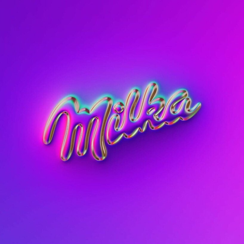 martin naumann 用全息镀铬纹理处理著名的标志