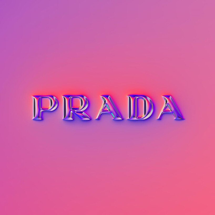 martin naumann 用全息镀铬纹理处理著名的标志