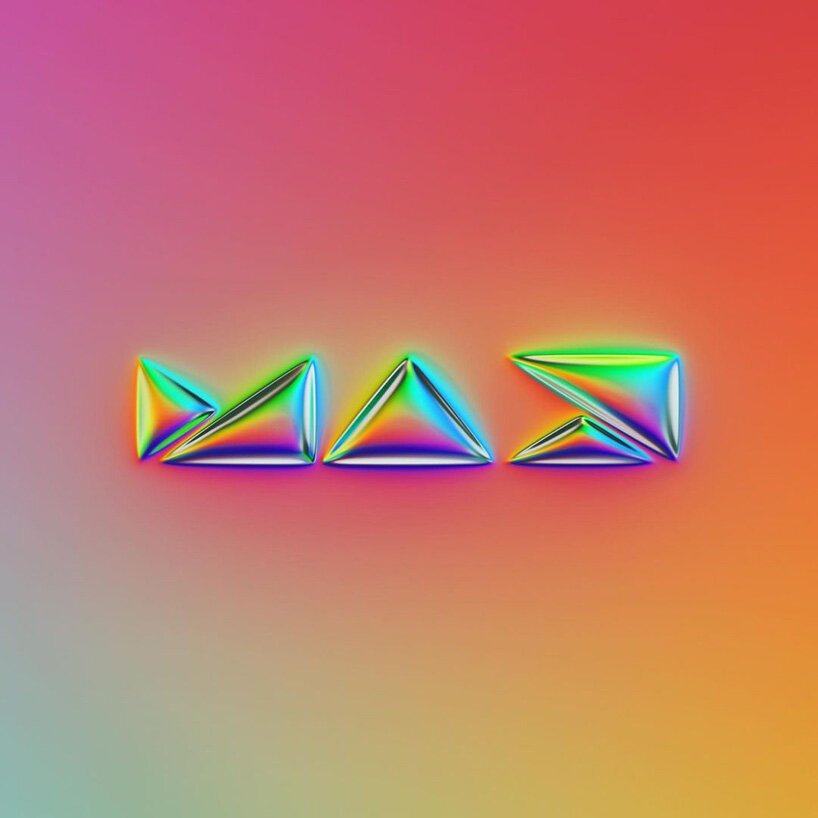 martin naumann 用全息镀铬纹理处理著名的标志