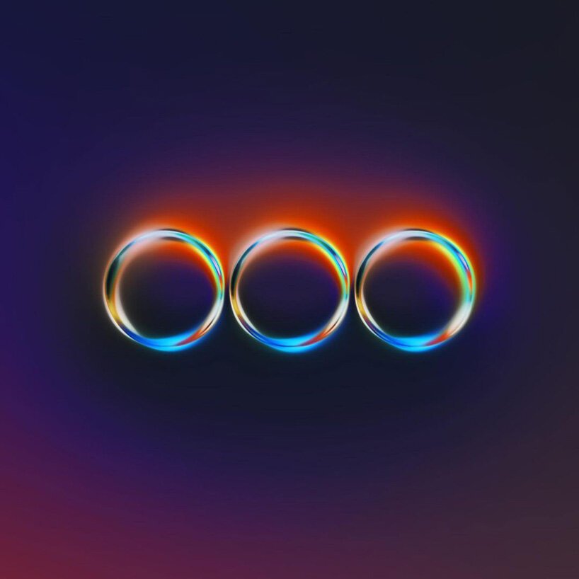 martin naumann 用全息镀铬纹理处理著名的标志