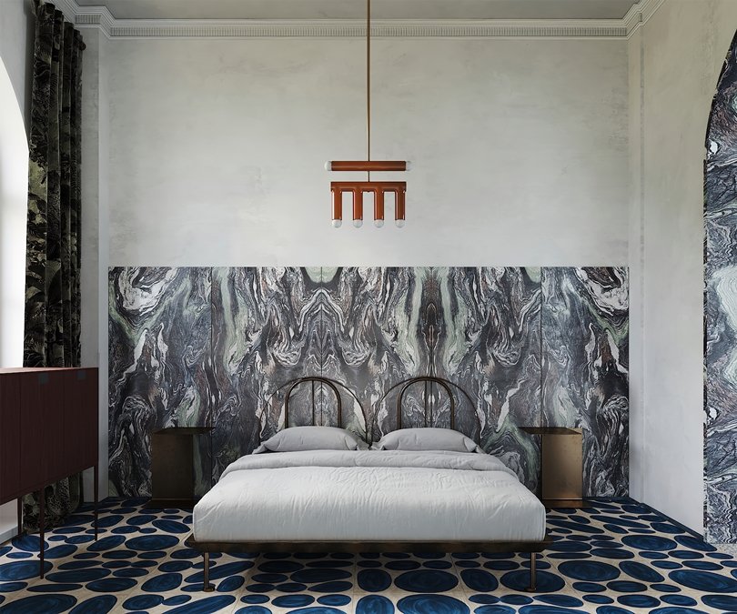 memphis aesthetics and mid-century modernism blend together in this milanese apartment interior by puntofilipino