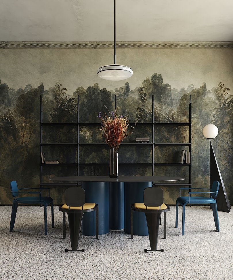 memphis aesthetics and mid-century modernism blend together in this milanese apartment interior by puntofilipino