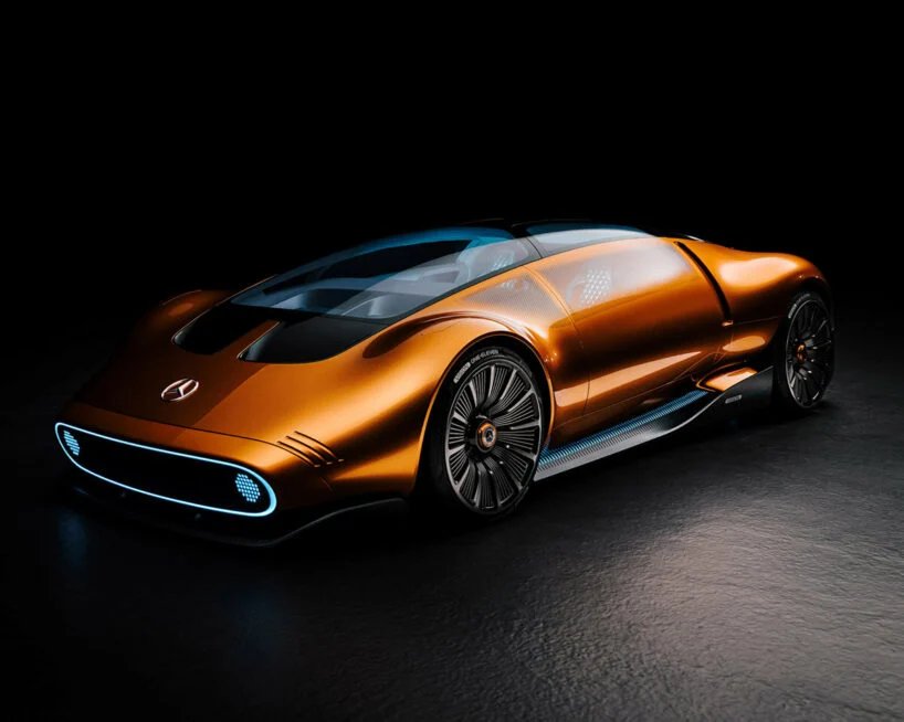 梅赛德斯 - 奔驰“Vision One-11”以 20 世纪 70 年代标志为蓝本，畅想速度的未来