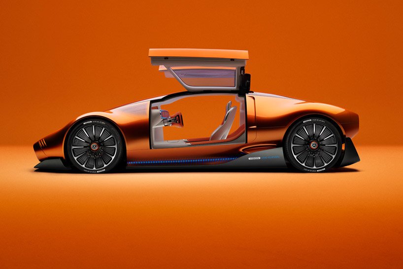 梅赛德斯 - 奔驰“Vision One-11”以 20 世纪 70 年代标志为蓝本，畅想速度的未来