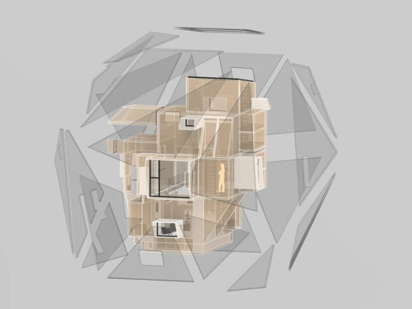 ateljé sotamaa 的“陨石”住宅在芬兰成为神秘的黑暗物体 ateljé sotamaa 的“陨石”住宅在芬兰成为神秘的黑暗物体