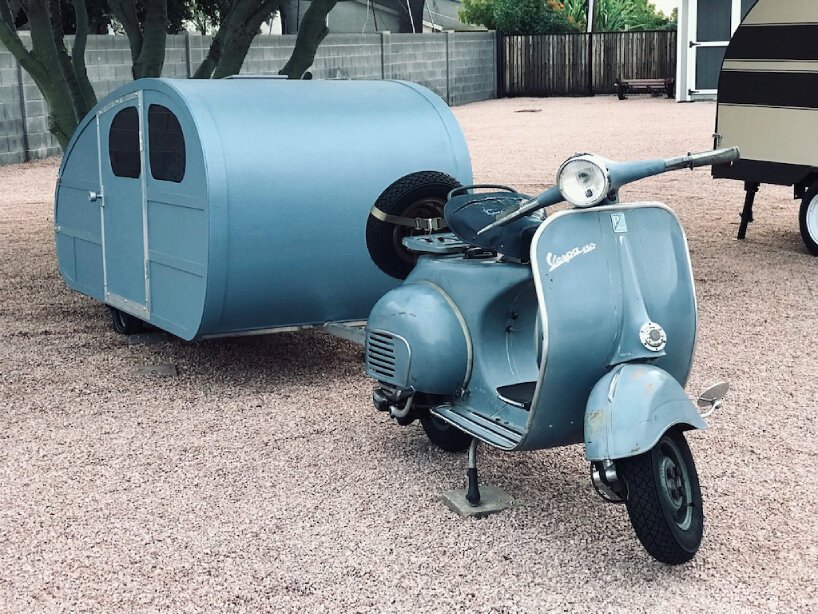micro teardrop trailer vespa