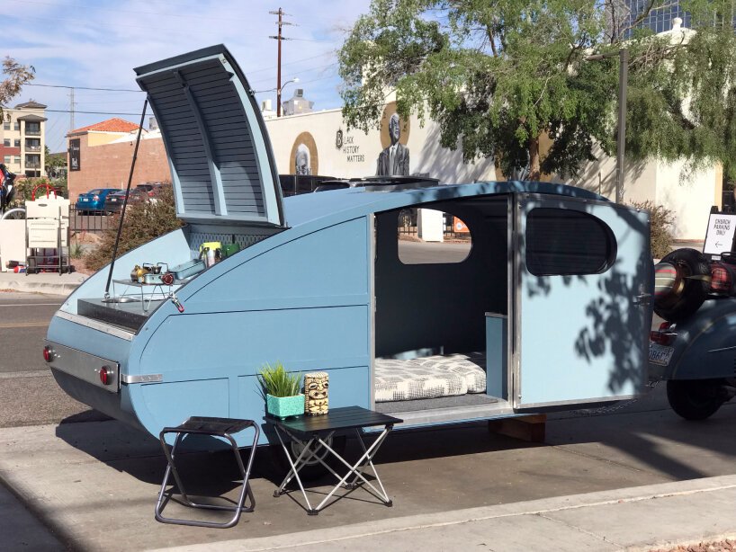 micro teardrop trailer vespa