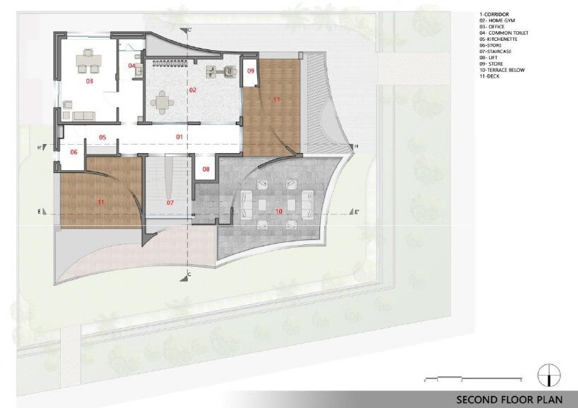 sanjay puri 的“未来之家”是一组拱门，可以遮挡印度沙漠的炎热