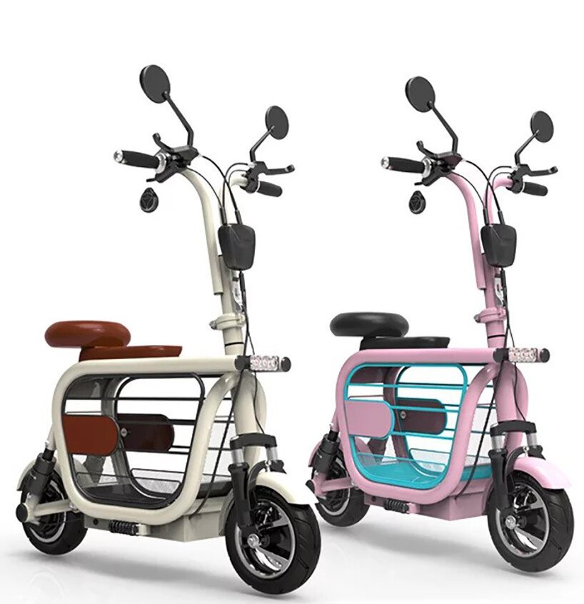 meet mopet: a compact e-scooter to take your dog for a ride