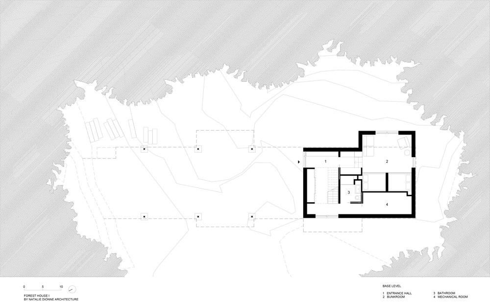 娜塔莉·迪翁建筑将木屋嵌入加拿大岩石森林中 娜塔莉·迪翁建筑将木屋嵌入加拿大岩石森林中