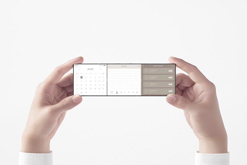 nendo 为 OPPO 推出一款信用卡大小的手机，可展开为三个屏幕