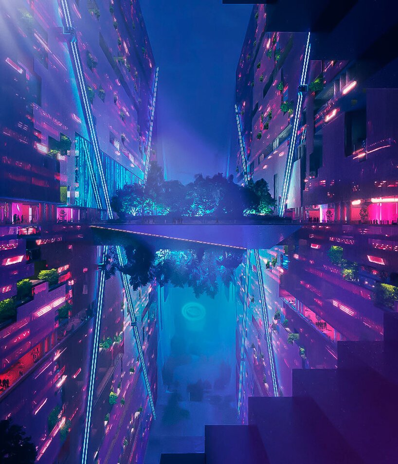 沙特阿拉伯推出 THE LINE 的设计，这是第一个没有汽车的零重力垂直城市