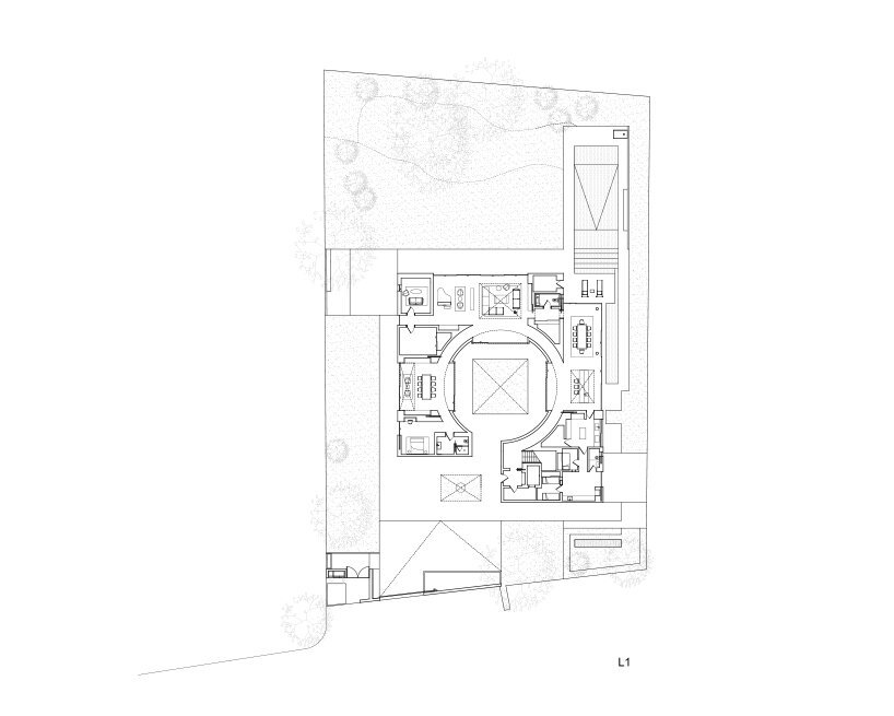 如恩设计的纪念之家是一座被花园包围的四合院 如恩设计的纪念之家是一座被花园包围的四合院