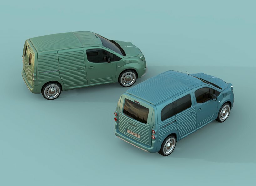 受到 2CV fourgonnette 货车的启发,雪铁龙 berlingo 时光倒流 受到 2CV fourgonnette 货车的启发,雪铁龙 berlingo 时光倒流