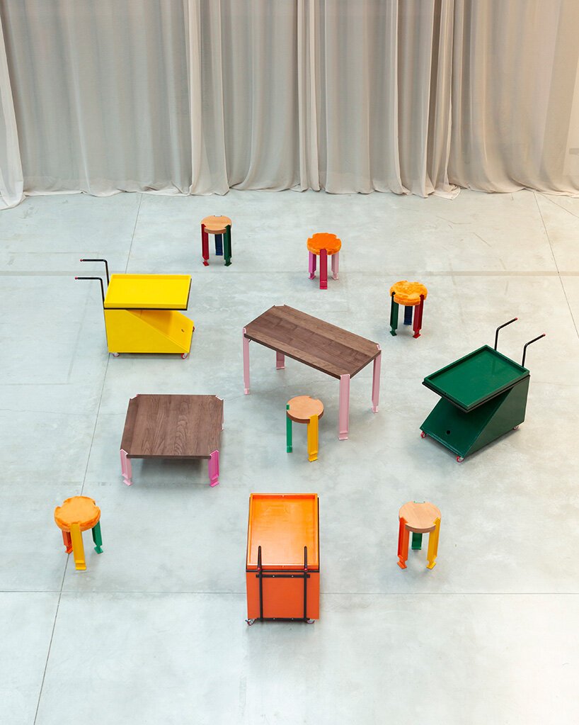 old 的 scarpette + carolino 给米兰的 nilufar depot 带来了乐趣和欢乐