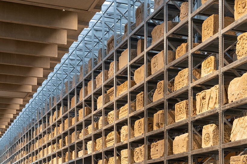 foster + partners opens narbo via, an archeological museum of layered stone