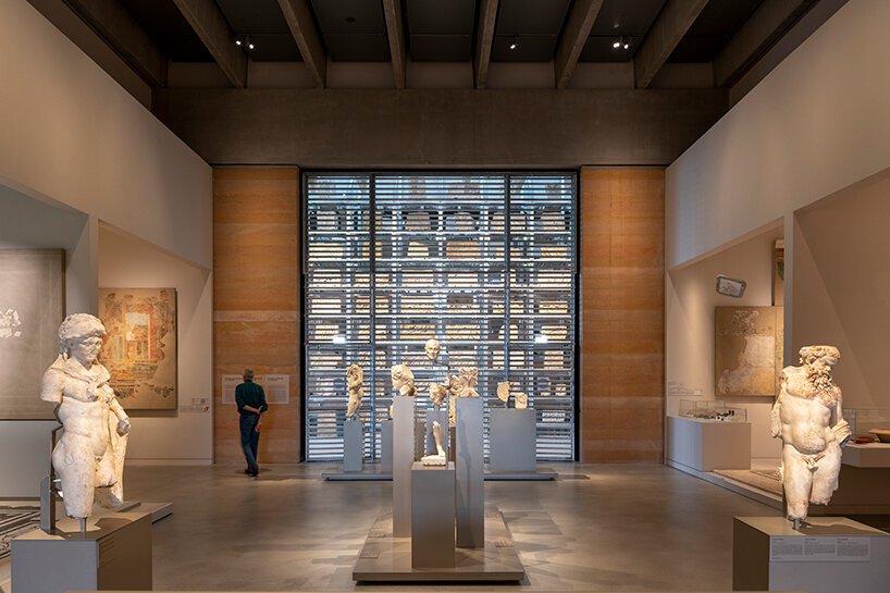 foster + partners opens narbo via, an archeological museum of layered stone