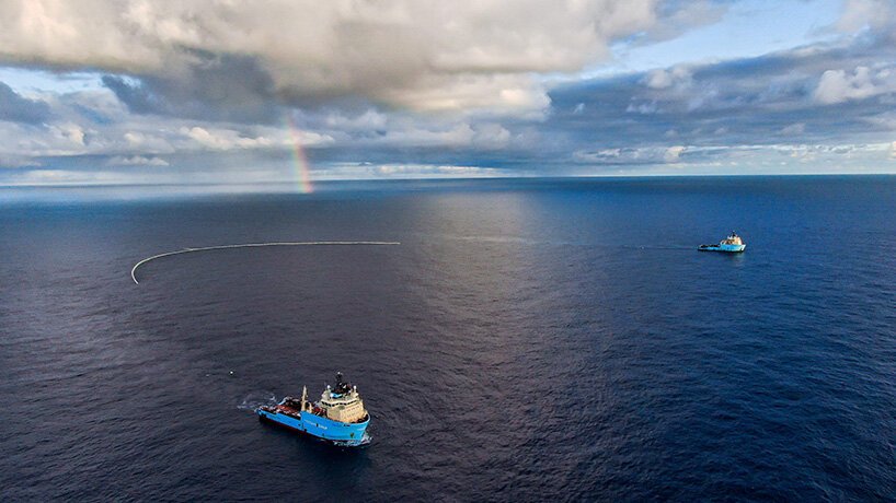 the ocean cleanup tests its massive system 002 to great success
