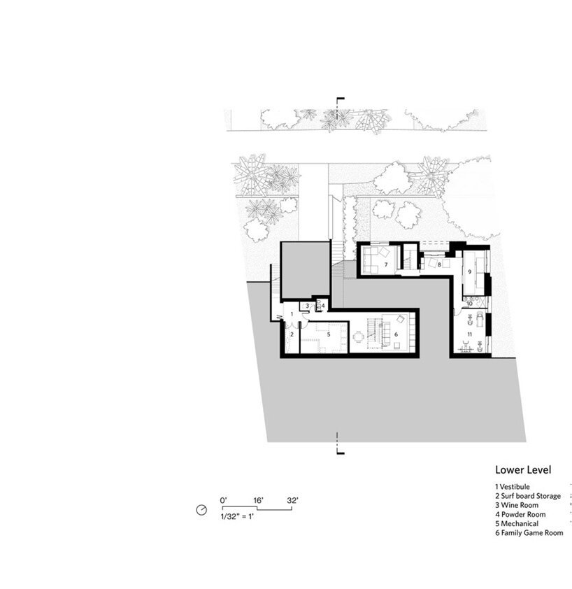 olson kundig bilgola 海滨别墅可以通过折叠百叶窗的正面进行改造