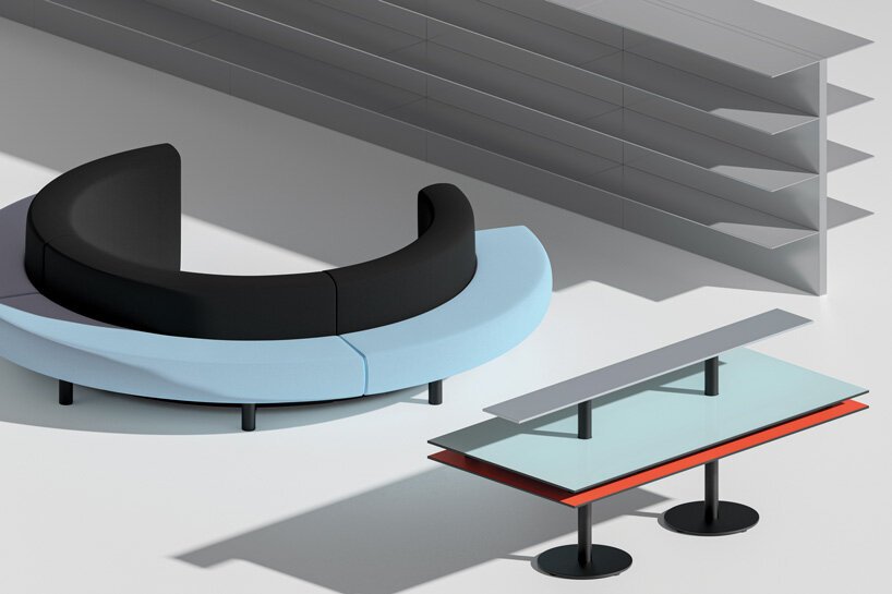 OMA 的 unifor 办公家具系列可以以无限的方式配置