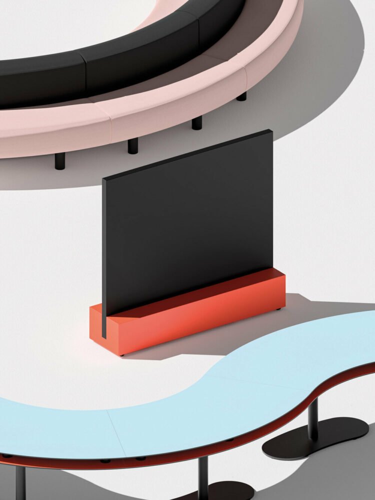 OMA 的 unifor 办公家具系列可以以无限的方式配置