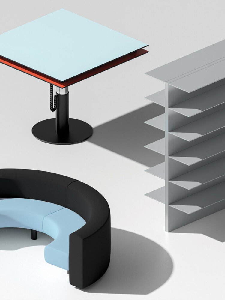 OMA 的 unifor 办公家具系列可以以无限的方式配置