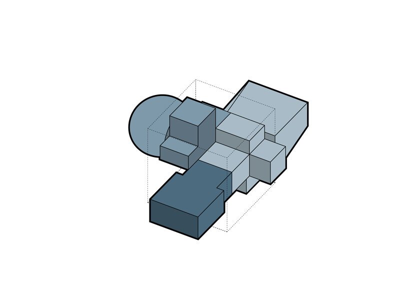 OMA 完成了台北演艺中心的三卷“插入式”建筑