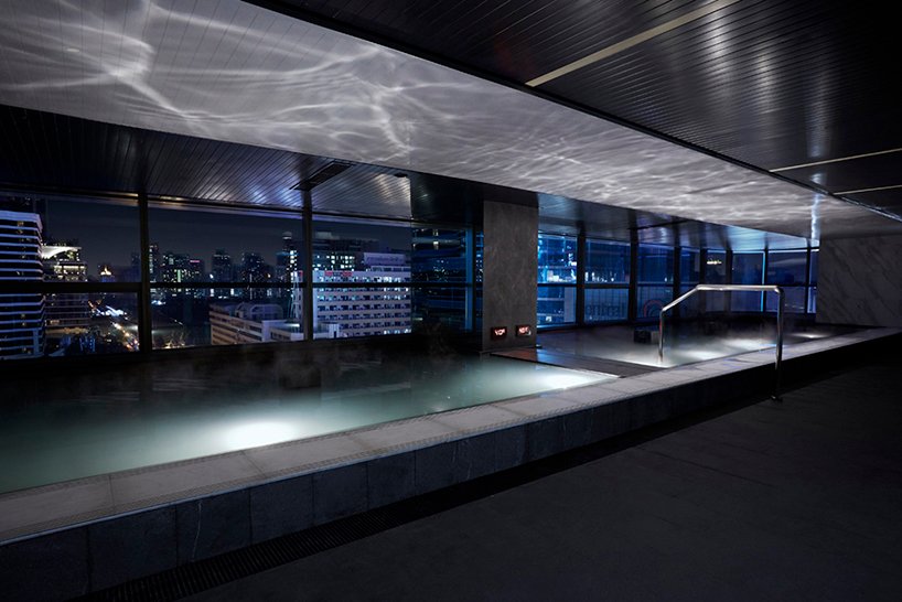 A-asterisk 的摩天大楼公共浴场俯瞰曼谷市景