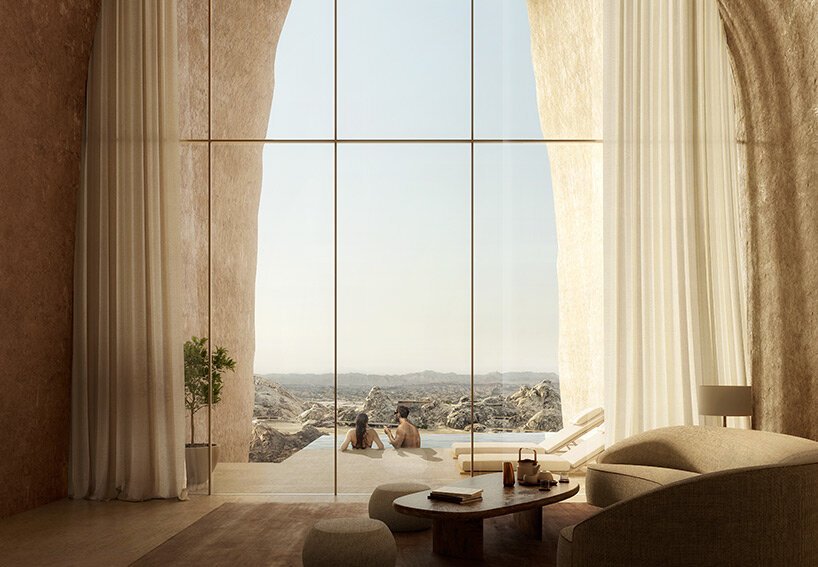 奥本海姆建筑事务所在沙特阿拉伯山区的沙漠岩石度假村破土动工