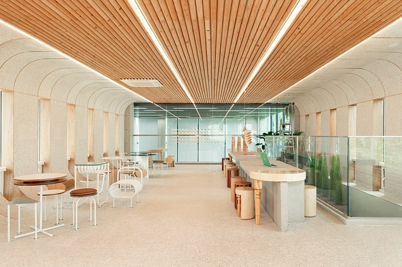 arches, curves and rounded edges contour parconido bakery cafe in south korea
