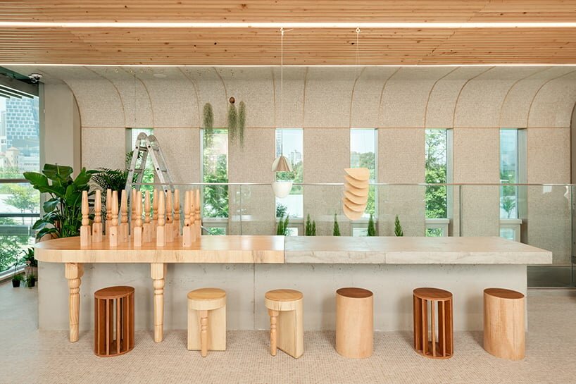 arches, curves and rounded edges contour parconido bakery cafe in south korea