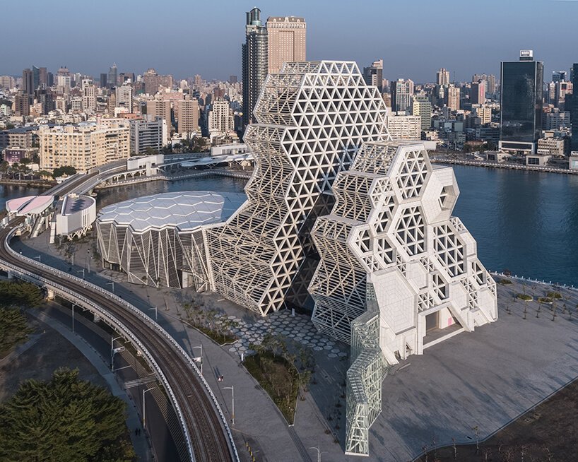 intricate pop music center inspired by the seabed