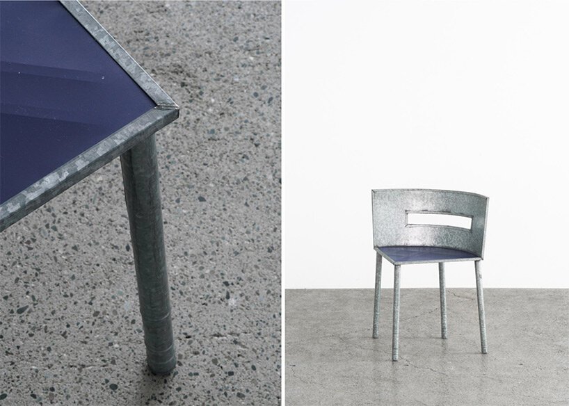 川久保玲为东京 gallery licht 画廊的 Comme des garçons 设计的锡椅