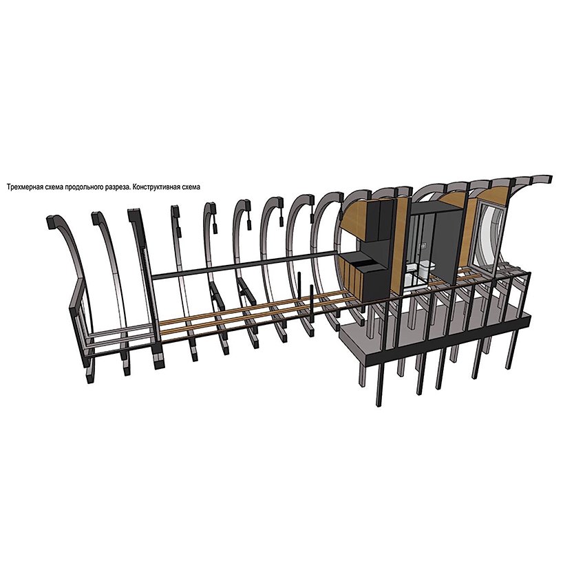 俄罗斯精髓：悬空的管道状房屋倒映着周围的景观