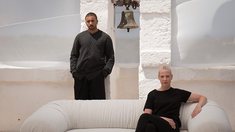 Sabine Marcelis 为 natuzzi italia 设计的系列中将软质和硬质材料并置