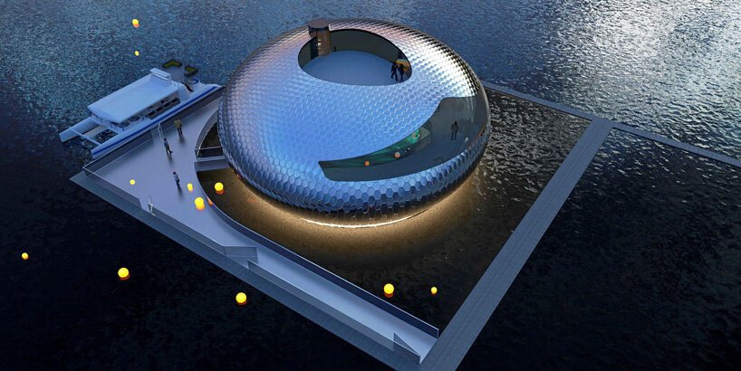 致力于水产养殖的浮动展览中心“鲑鱼眼”在挪威成形 致力于水产养殖的浮动展览中心“鲑鱼眼”在挪威成形