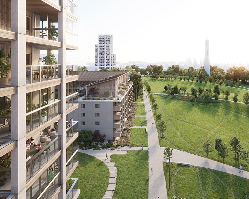 坂茂启动比利时第一座木制住宅塔 BAN 的施工 坂茂启动比利时第一座木制住宅塔 BAN 的施工