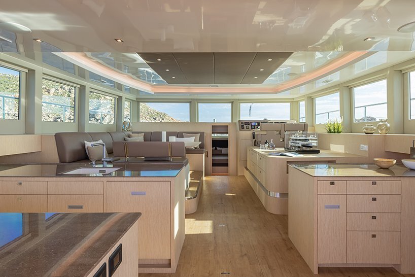 the new SILENT 60 electric catamaran features a kite wing and 42 solar panels