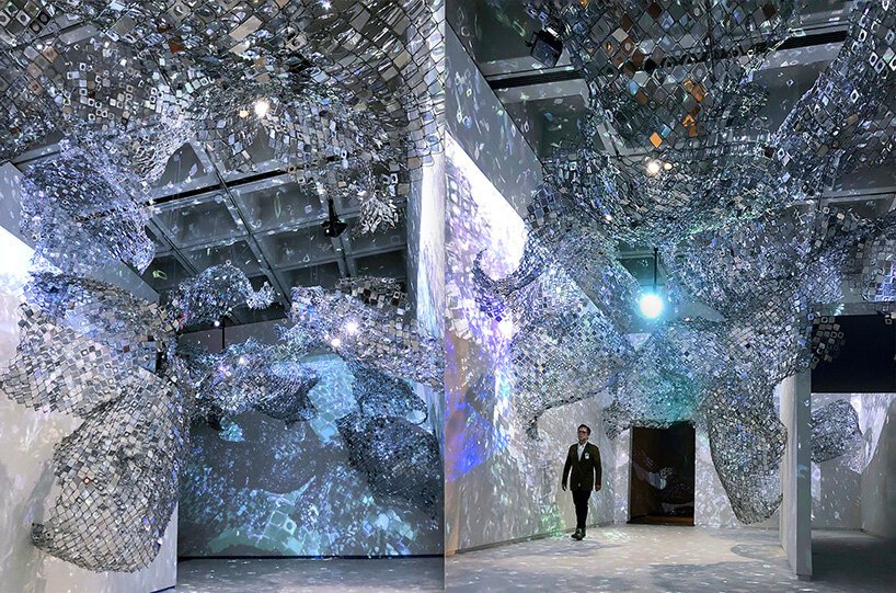 艺术家 soo sunny 公园位于有限的空间中，并将光线作为雕塑材料