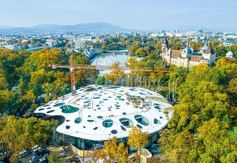 藤本壮介的匈牙利音乐之家作为 liget 布达佩斯项目的一部分初具规模 藤本壮介的匈牙利音乐之家作为 liget 布达佩斯项目的一部分初具规模