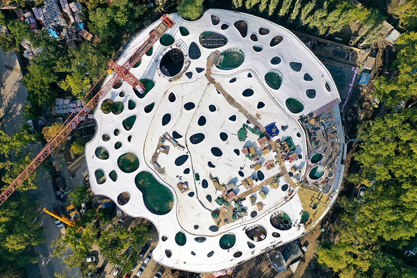 藤本壮介的匈牙利音乐之家作为 liget 布达佩斯项目的一部分初具规模 藤本壮介的匈牙利音乐之家作为 liget 布达佩斯项目的一部分初具规模