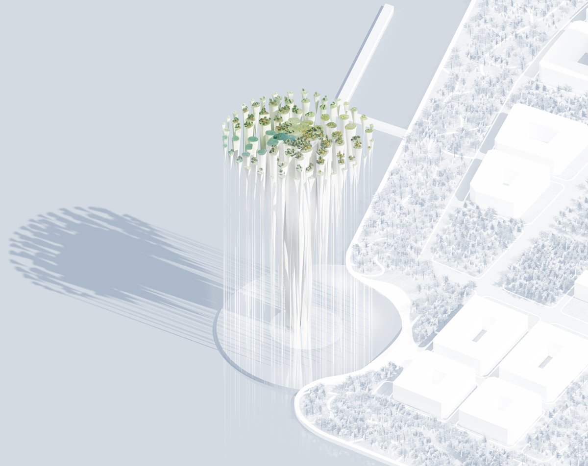 藤本壮介的空灵塔将在深圳前海湾上空漂浮 99 个“岛屿”